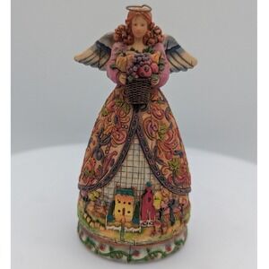Jim Shore 2006 Heartwood Creek "Bountiful Angel" Figurine Harvest Fall Approx 5"